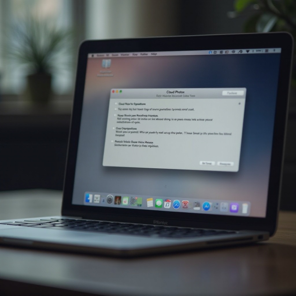 opcja zdjęć iCloud na Macu w preferencjach nie może zaznaczyć pola wyboru
