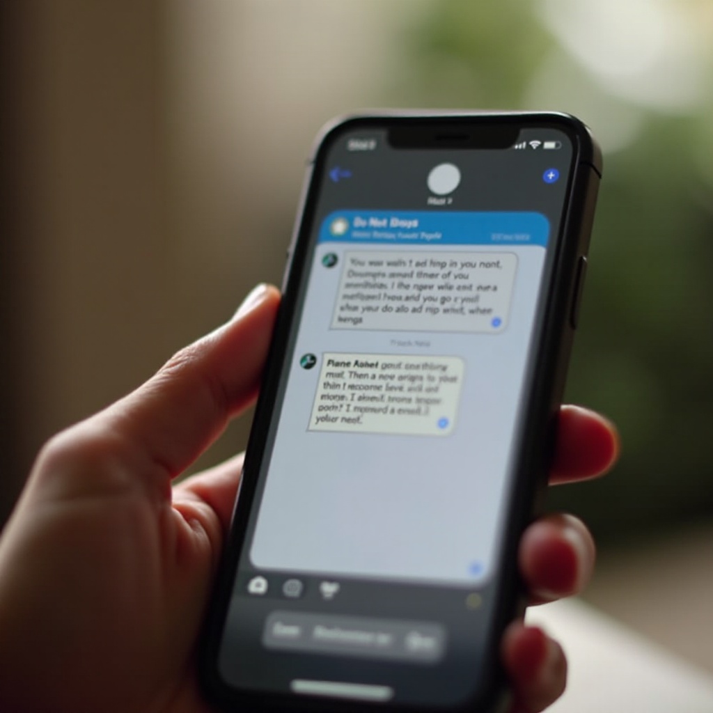 jak nezobrazovat DND na iMessage
