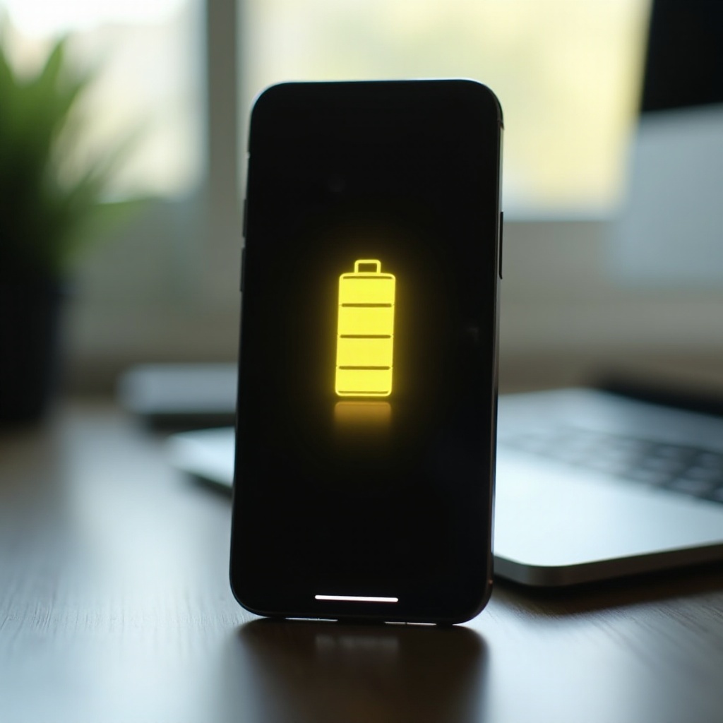 co to znamená, když je baterie vašeho iPhonu žlutá