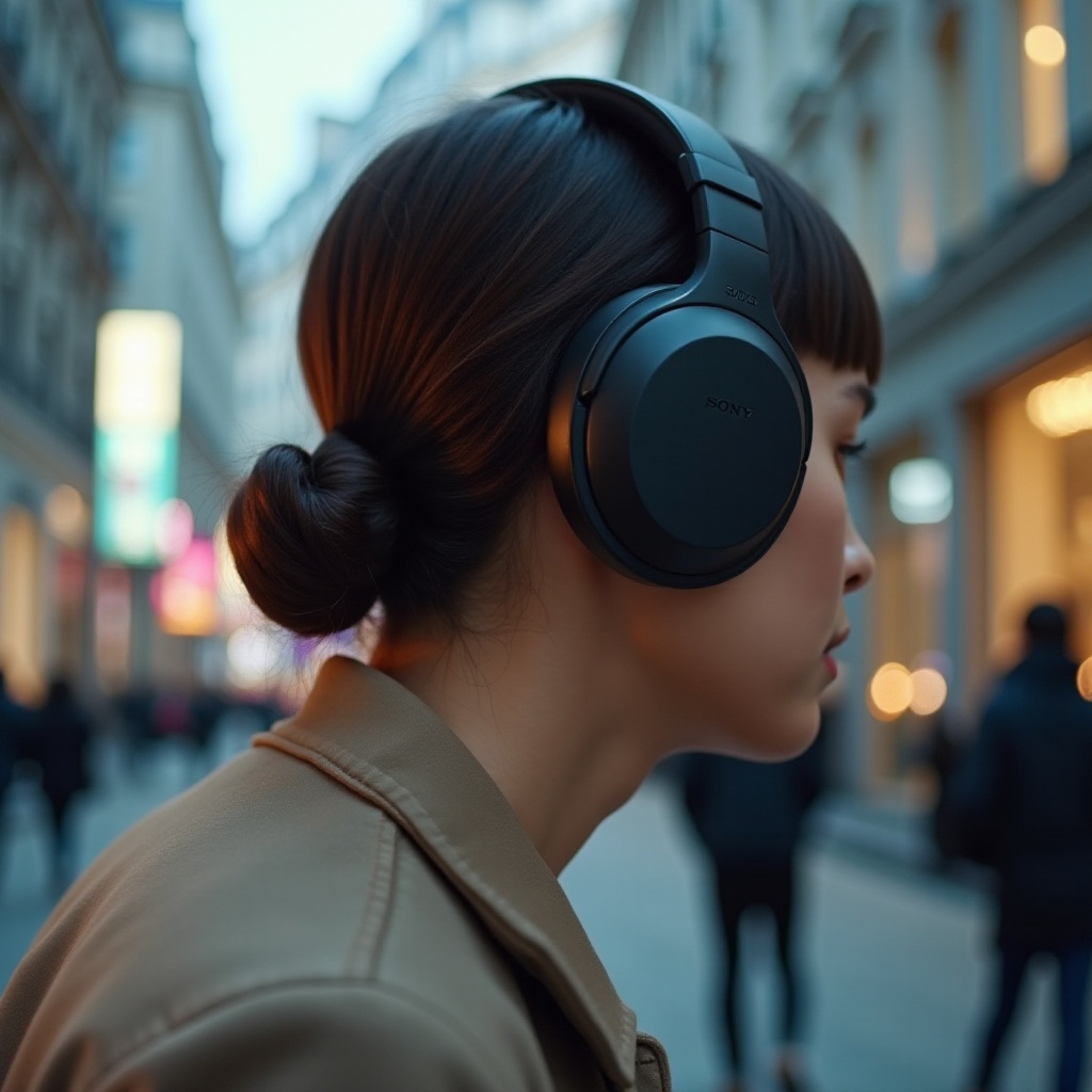 sony слушалки разреден шум
