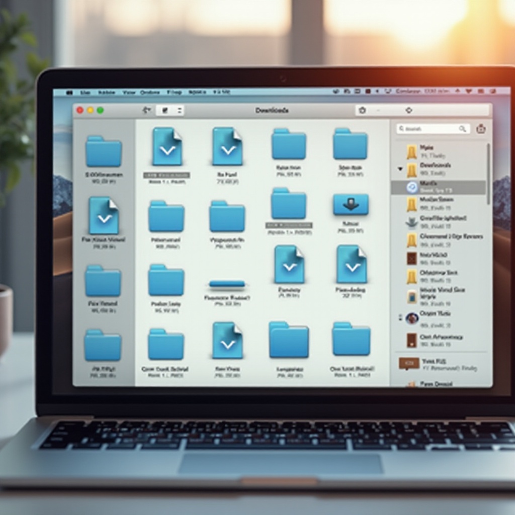 как да запазите изтеглянията в търсенето на MacBook Pro