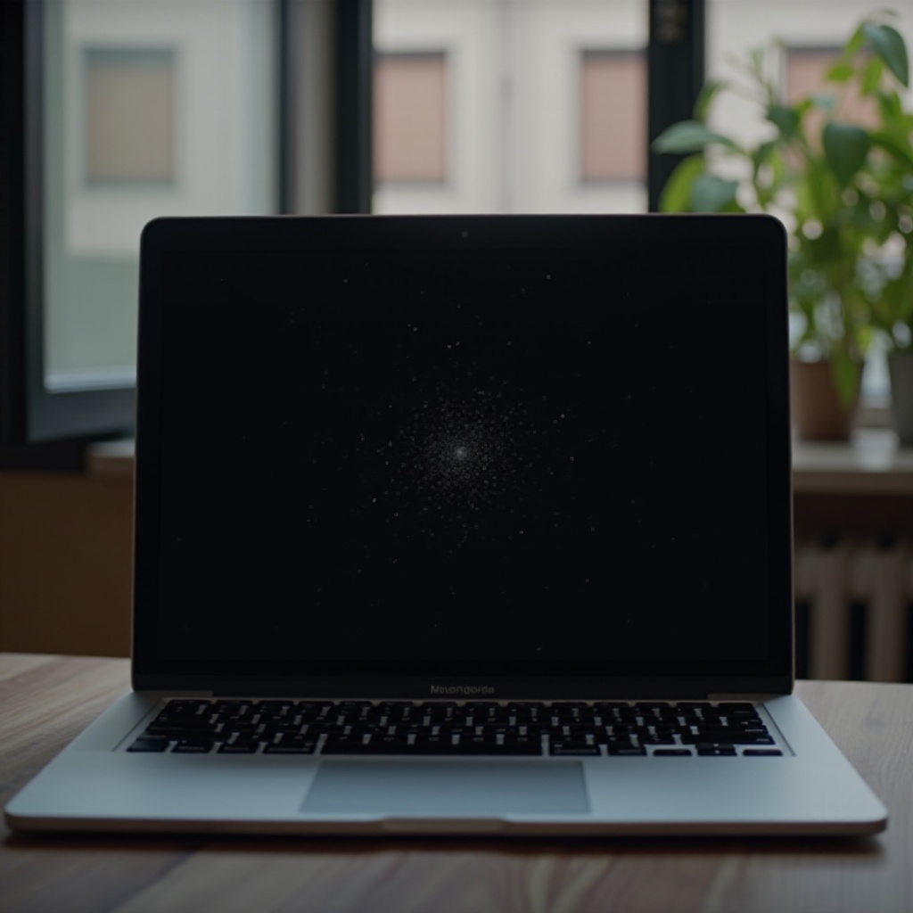 bílé skvrny na obrazovce MacBooku Pro