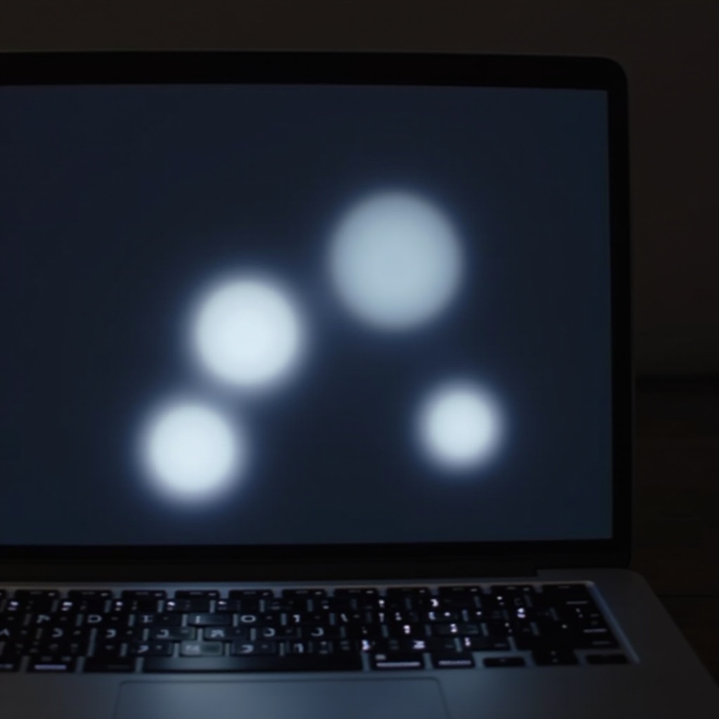 белые пятна на экране MacBook Pro