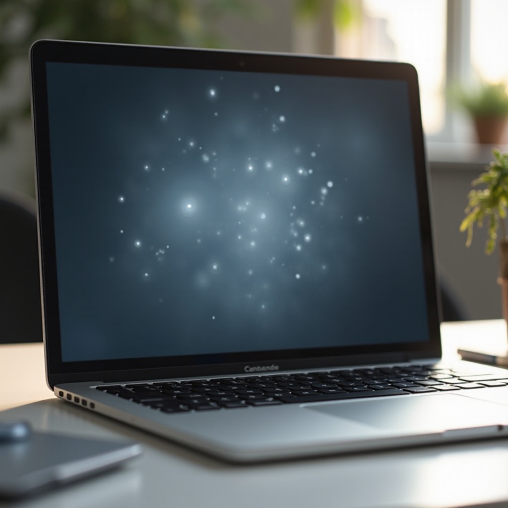 бели петна по екрана на MacBook Pro