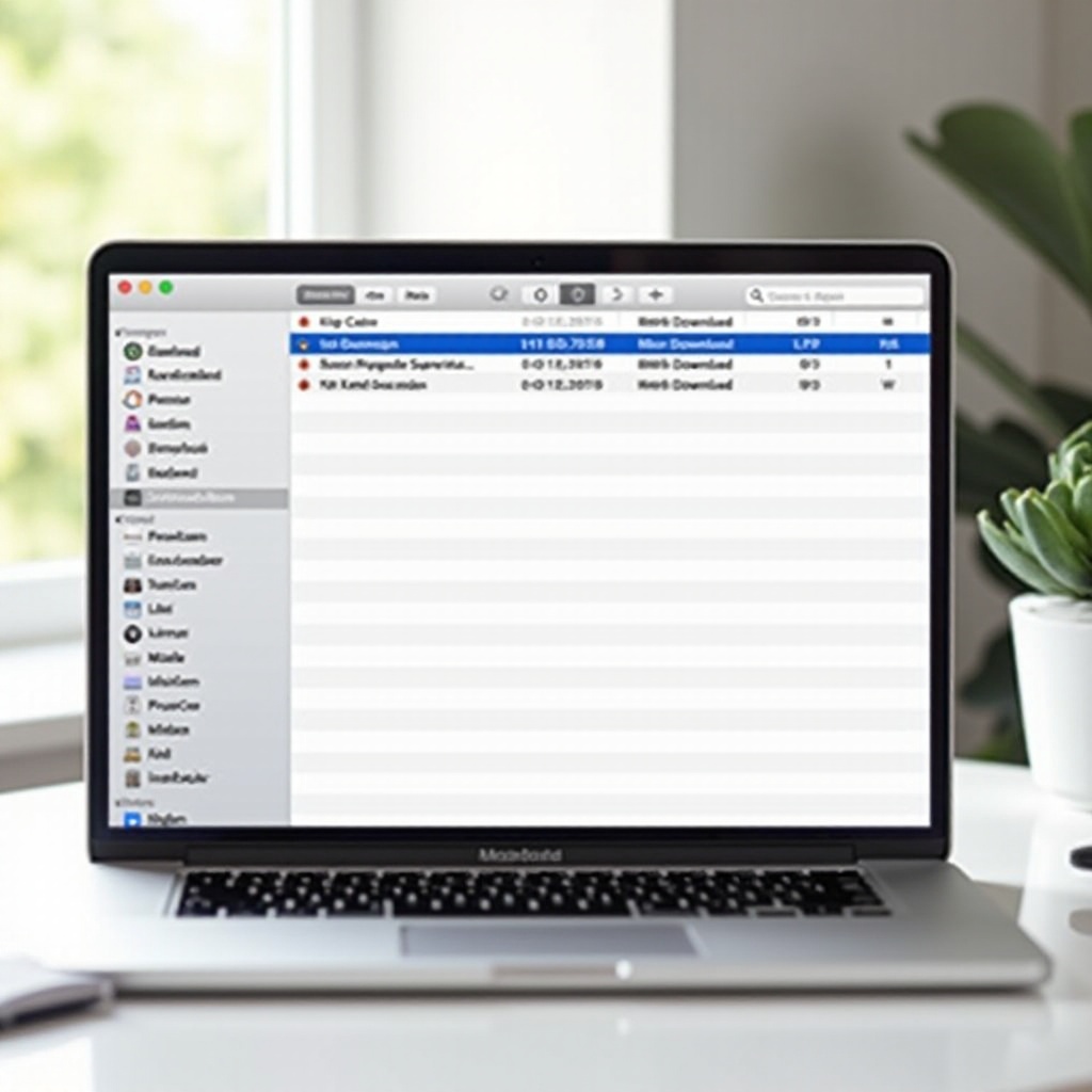how to keep download s in find on macbook pro