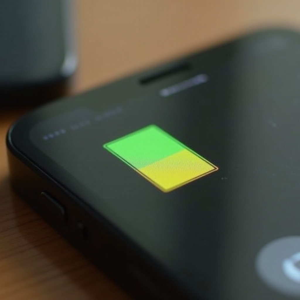 what does it mean when your iphone battery is yellow