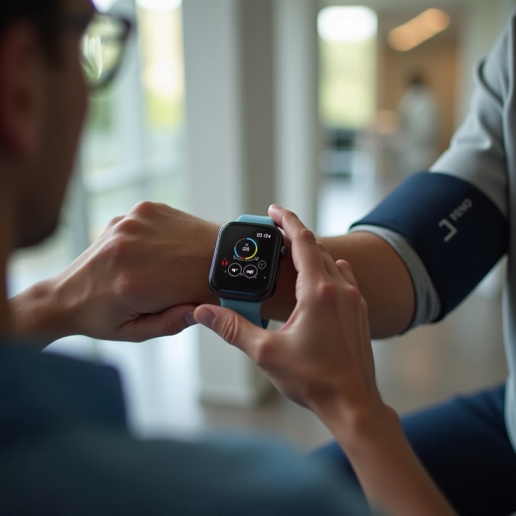 how to check blood pressure on smart watch