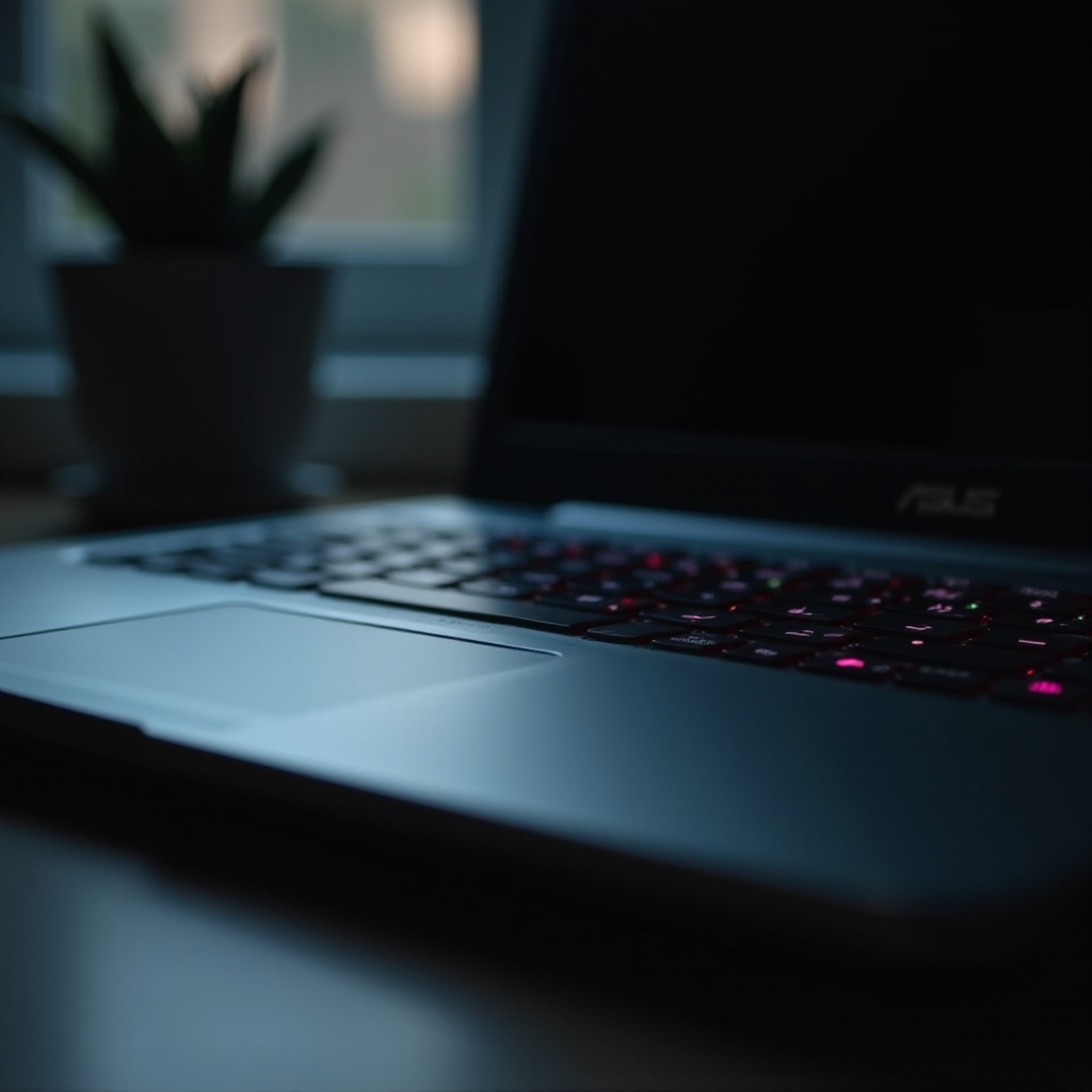 notebook Asus se nezapne, ale kontrolka napájení svítí