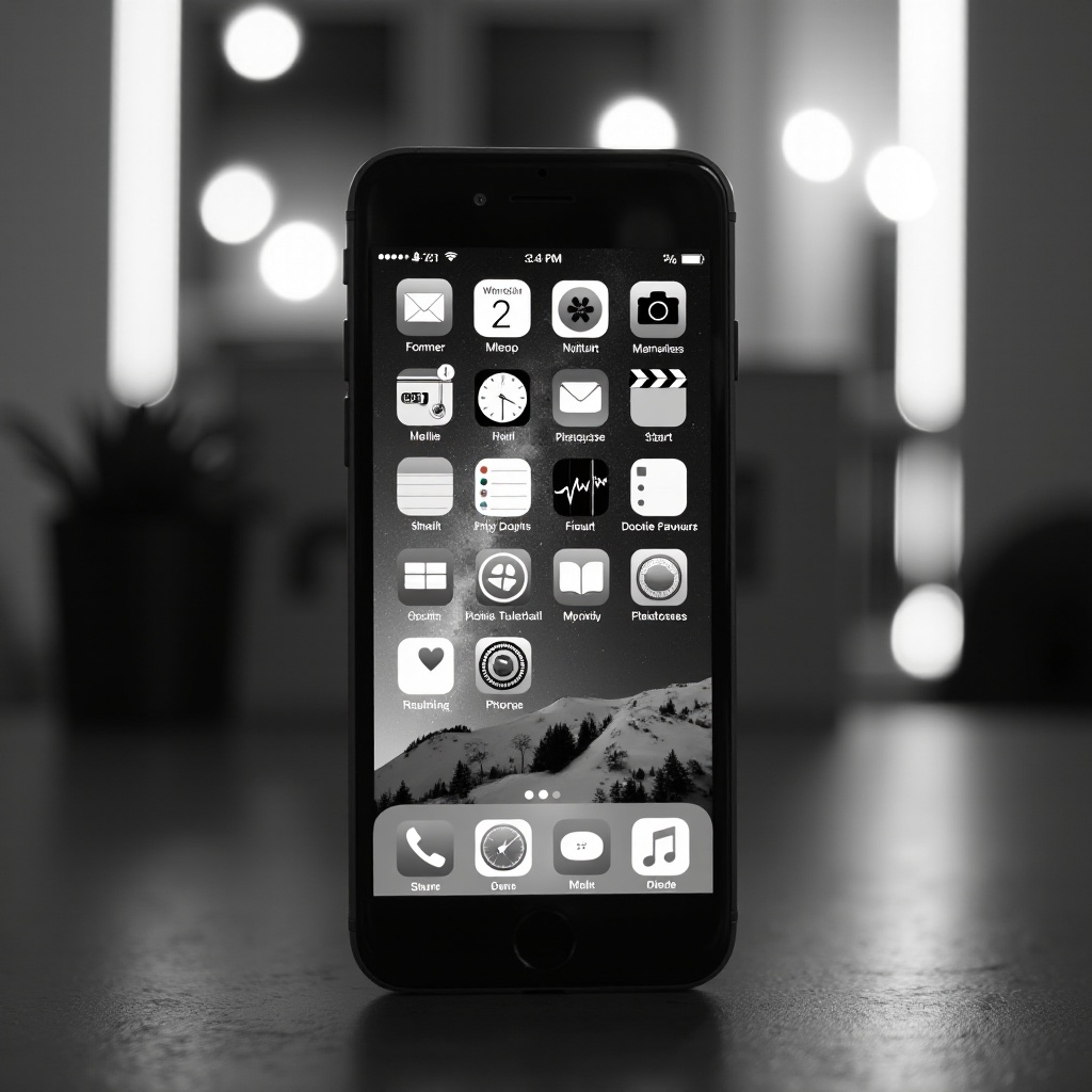 защо моят iPhone е черно-бял