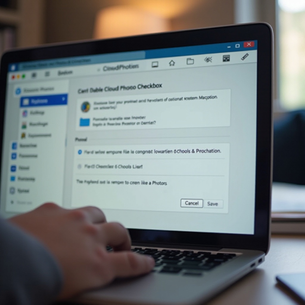 опција iCloud фотографија на Mac-u у преференцијама не може да означи поље
